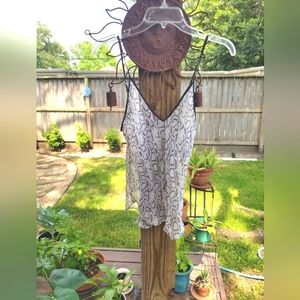 Silk camisole with snakeskin print by Magic Silk. XS.